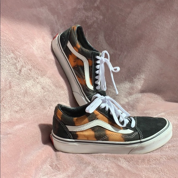 bleached vans old skool